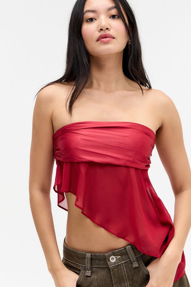 Jaded London Rotes Regina Korsett Top #4