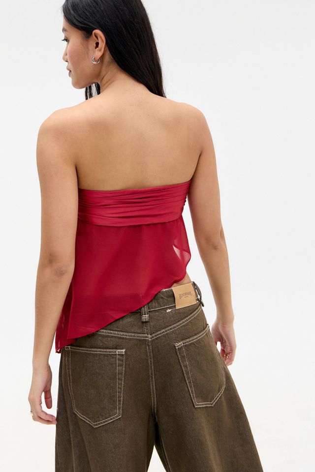 Jaded London Rotes Regina Korsett Top #5