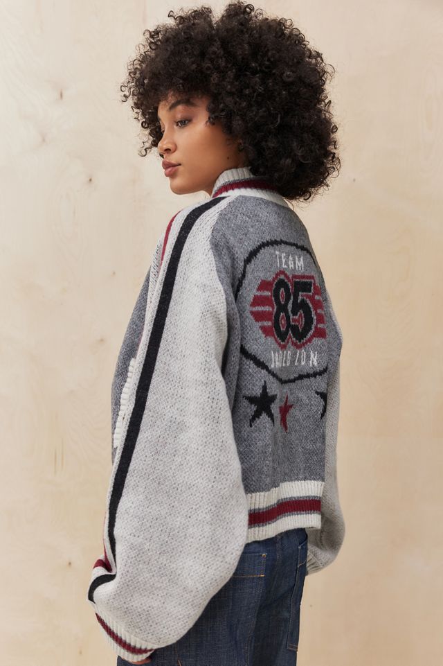 Jaded London Team 85 Knit Jacket | Urban Outfitters UK