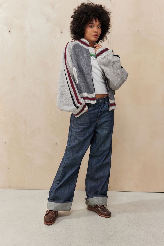 Jaded London Team 85 Knit Jacket | Urban Outfitters UK
