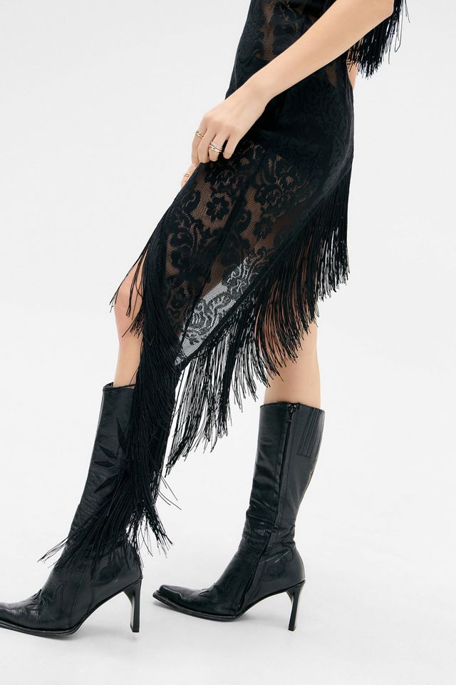 Jaded London Poncho Tassel Dress #4