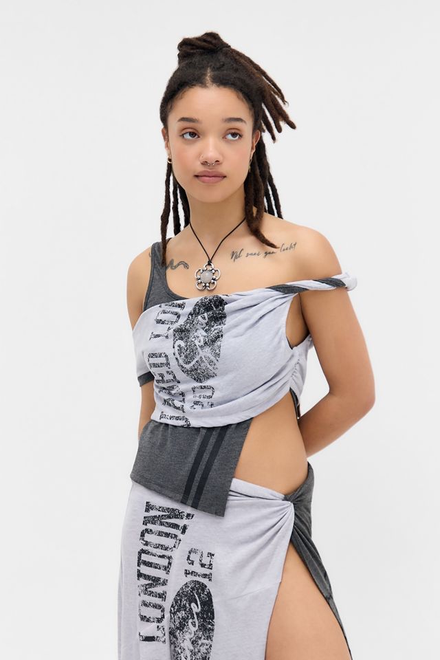 Top Jaded London asymétrique à deux t-shirts #1