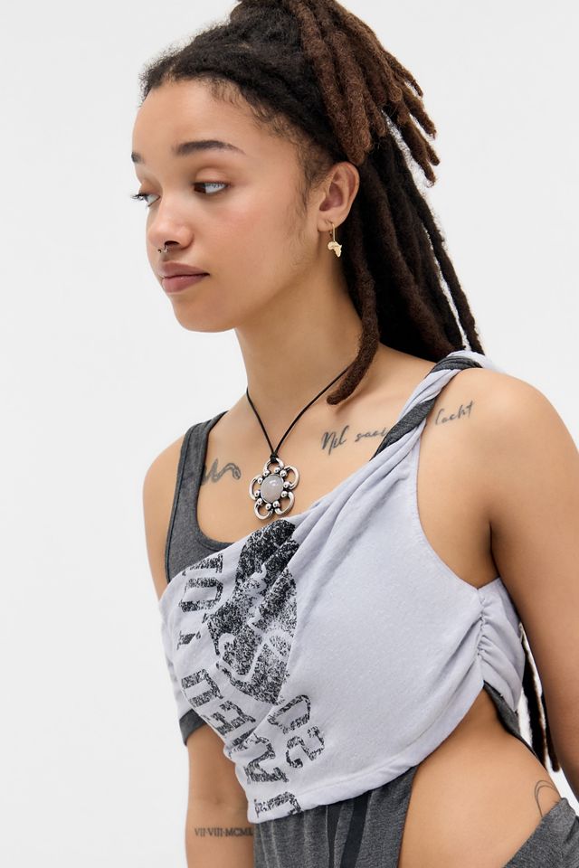 Jaded London Asymmetric Two Tee Top | Urban Outfitters UK