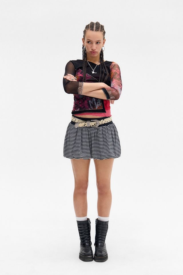 JADED LONDON Orla Striped Puffball ミニ スカート 送料/関税込 Jaded London Stripe Puffball Skirt | Urban Outfitters UK