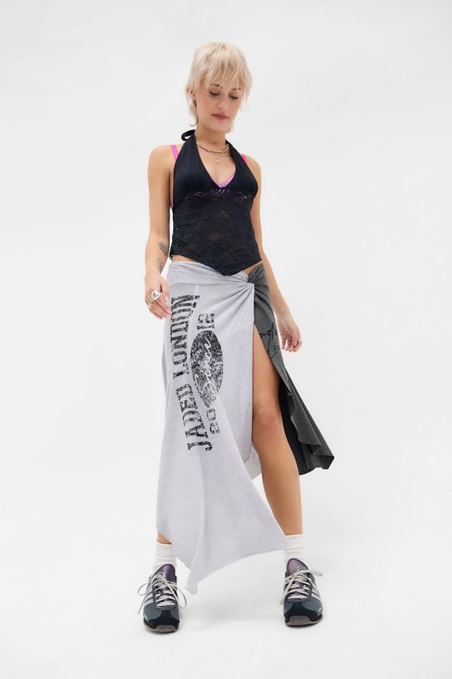 Jaded London Sasha Asymmetrisches T-Shirt Midi Rock #1