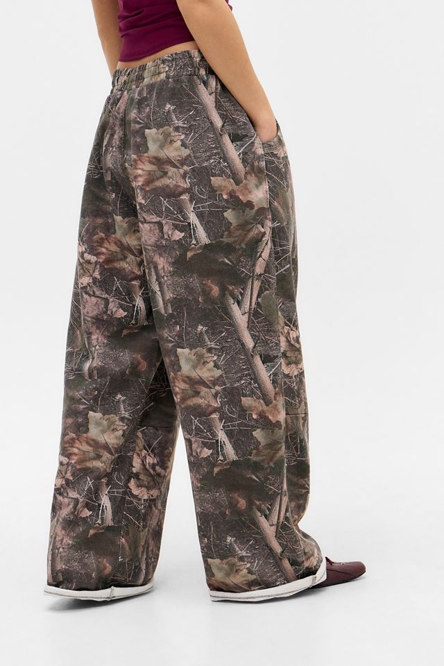 Jaded London Woodland Camo Baggy Monster Joggers | Urban