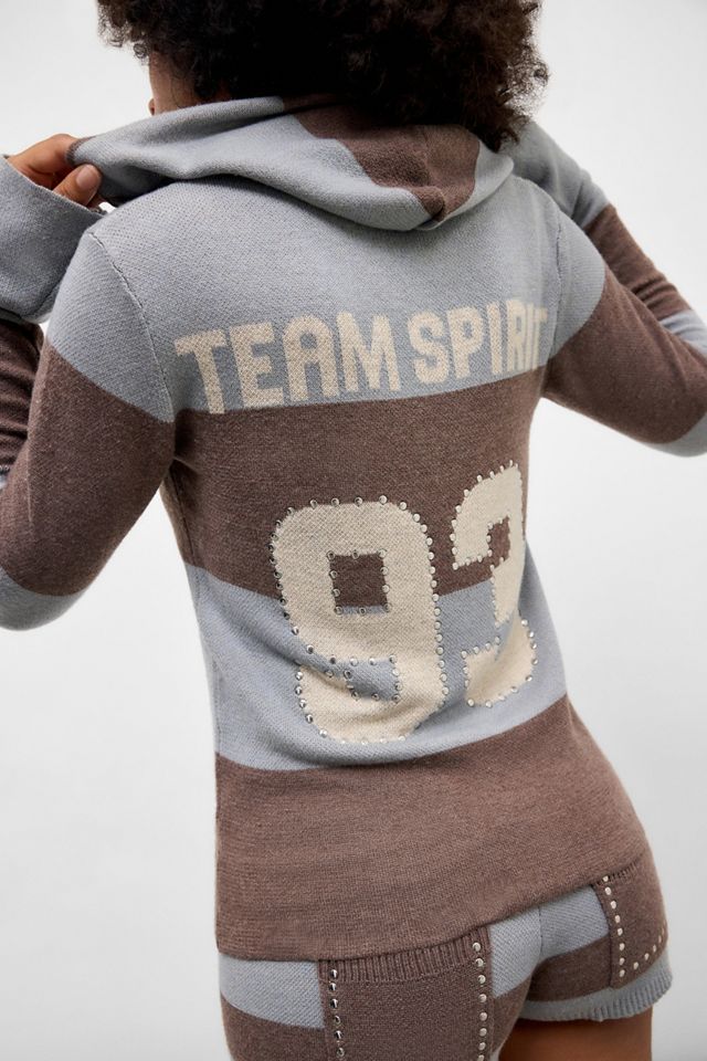 Jaded London Team 93 Studded Knit Top | Urban Outfitters UK