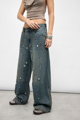 Jaded London Nieten Colossus Jeans