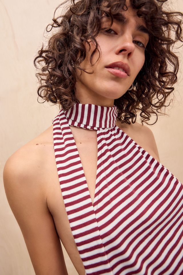 Robe Mini Dos Nu Enya à Rayures Jaded London #1