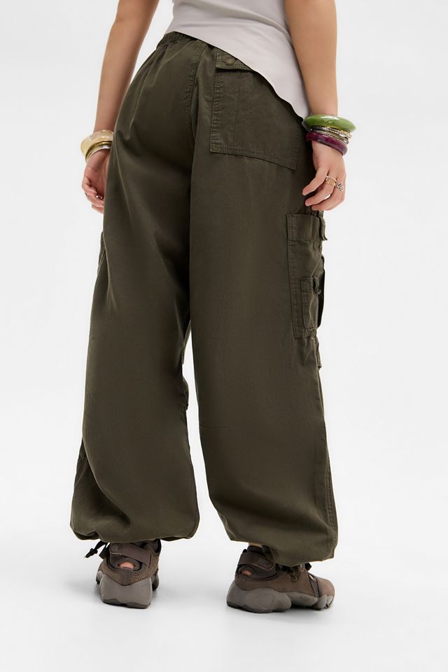 パンツ jaded london Parachute Pant khaki Shop Khaki Parachute Cargo Pants | Jaded London | Clothing
