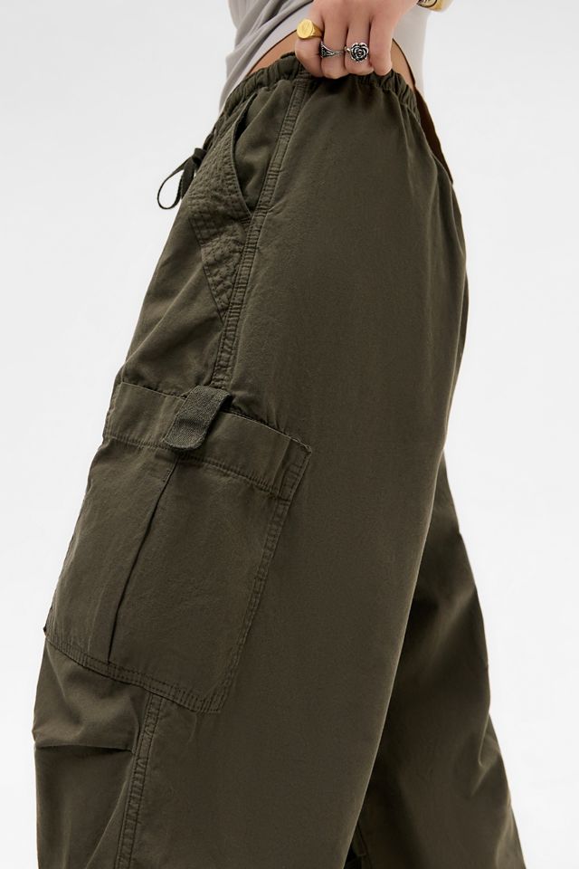 Jaded London Khaki Parachute Cargo Pants #4