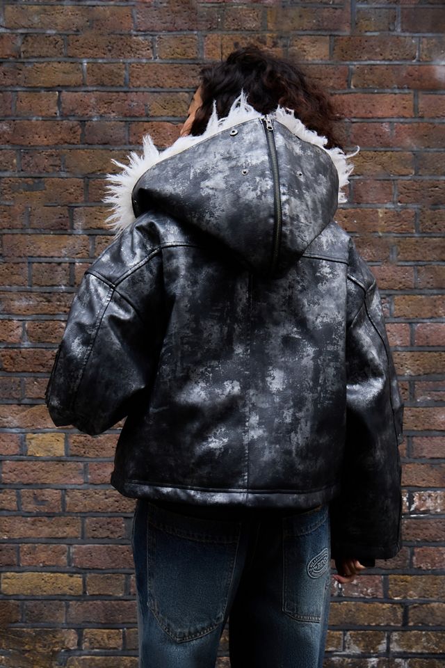 Giacca Bomber Oversize in Ecopelle Jaded London #4