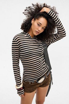 Jaded London Mist Stripe Hoodie