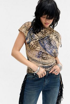 Jaded London Nuka Asymmetric Drape Top