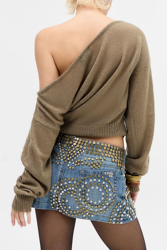 Mini-jupe en denim cloutée Jaded London #3