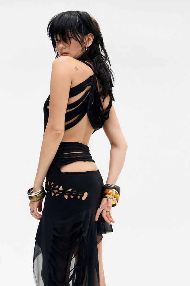 Jaded London Vux Asymmetric Slashed Dress #1