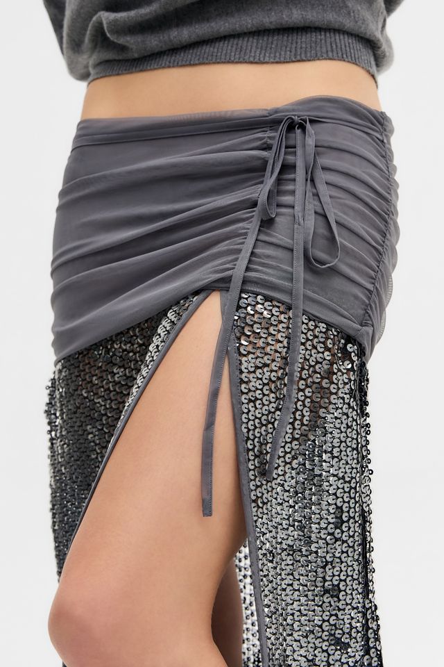 Jaded London Selina Sequin Maxi Skirt #3
