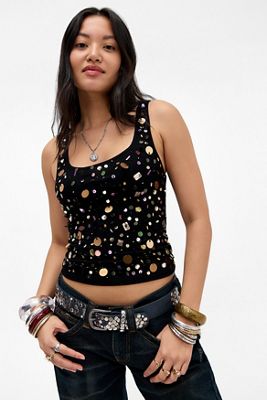 Top de Lentejuelas Addison Jaded London