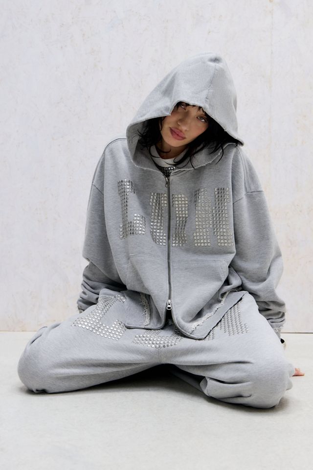 Jaded London LDN Stud Monster Hoodie | Urban Outfitters UK