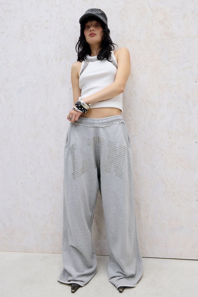 Jaded London Pantaloni jogger baggy mostruosi con borchie LDN #1