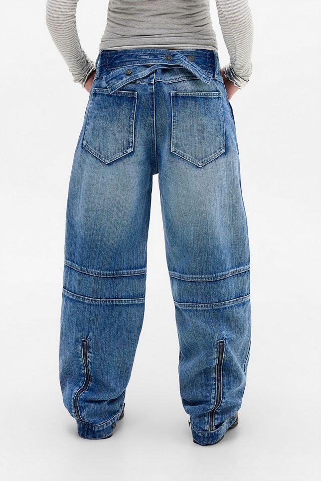 Jaded London Jeans Baggy a Vita Bassa Zae Sonic a Pannelli #4