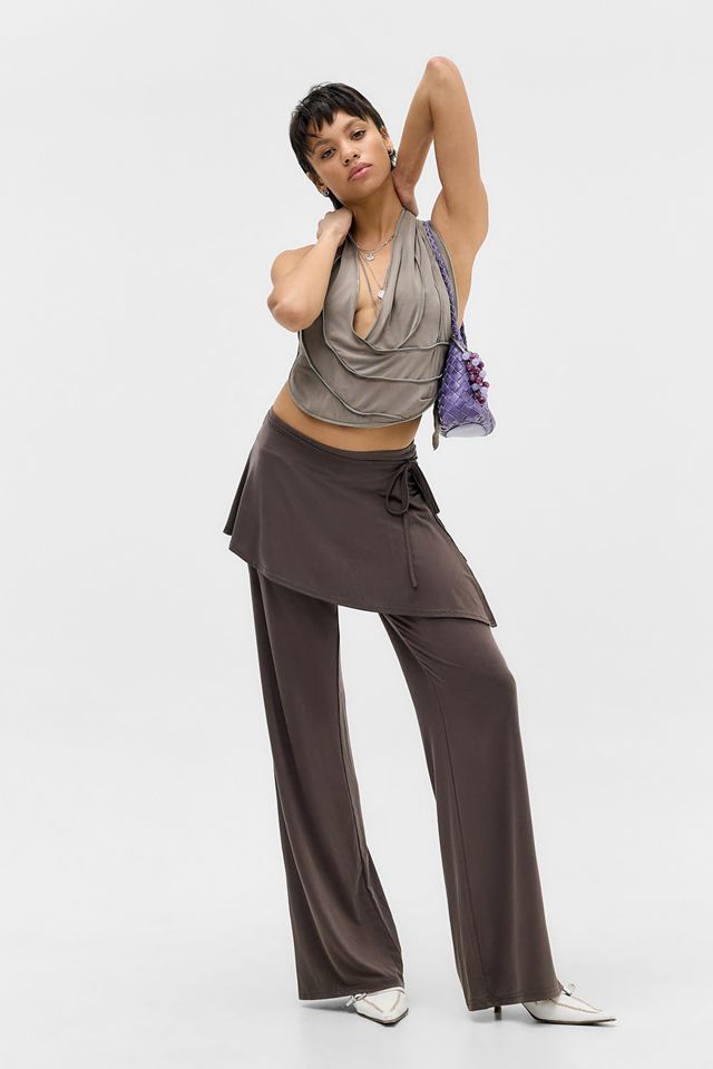 Jaded London Vrax Cowl Zipper Top | Urban Outfitters UK