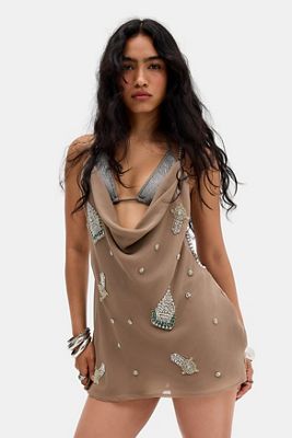 Minivestido sin Espalda con Adornos Doure de Jaded London