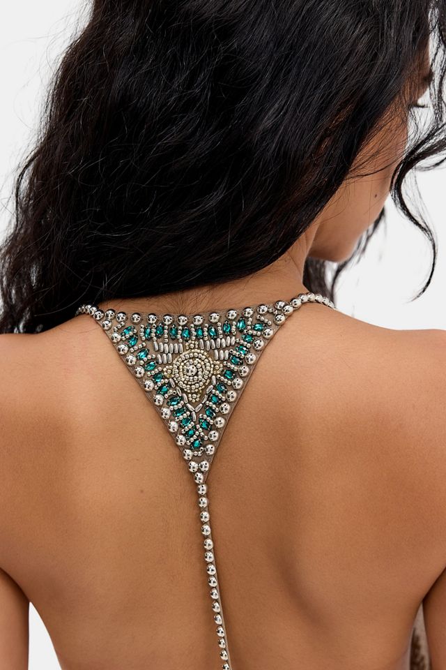 Jaded London Doure Embellished Backless Mini Dress #4