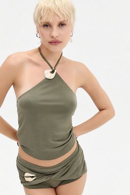 Jaded London Kireza Twist Halter Top