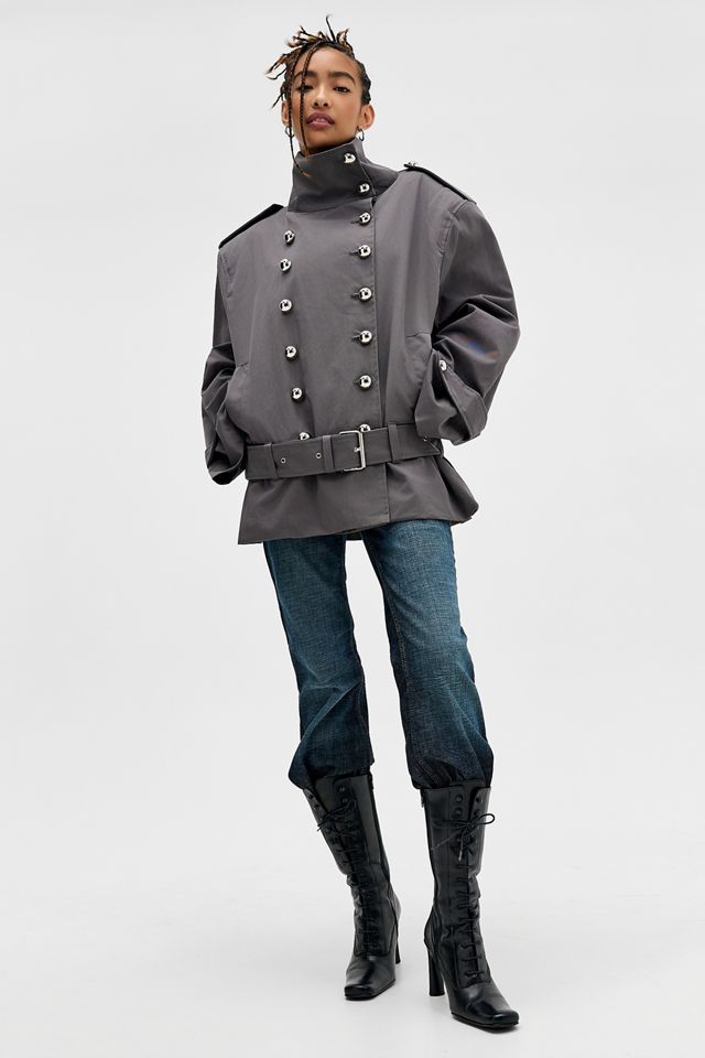 Manteau trench court surdimensionné Jaded London #1