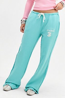 Joggers Cleo Slouchy Bootcut Bleu Néon Jaded London