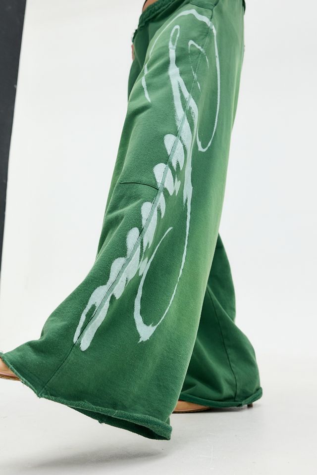 Pantalon de jogging droit vert Divine Airbrush Jaded London #3