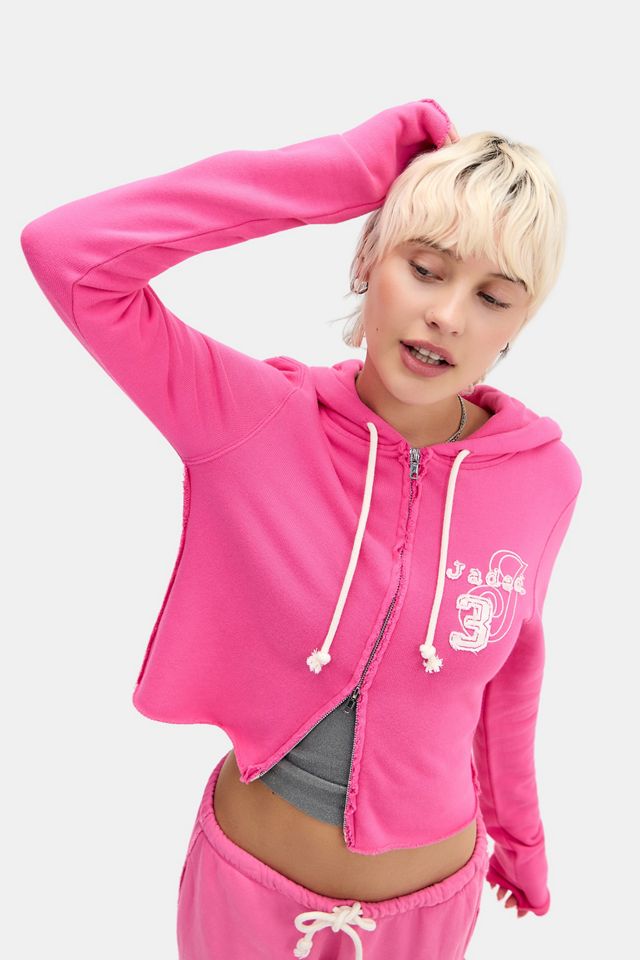 Sudadera con Capucha Jaded London Rosa Cleo con Cremallera #2