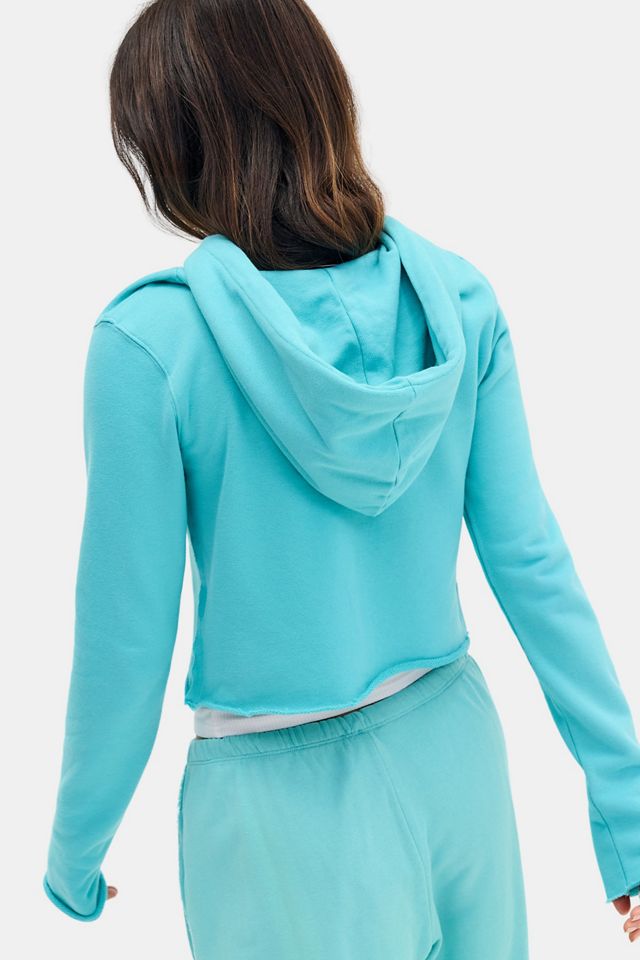 Jaded London Turquoise Cleo Zip-Through Hoodie #3