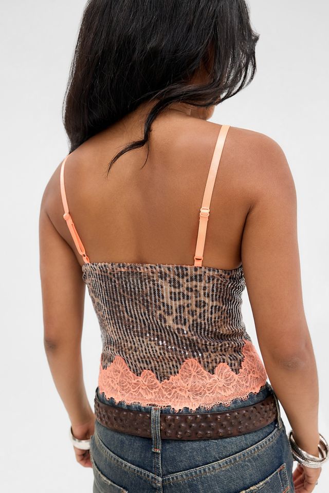 Haut camisole en dentelle à paillettes Jaded London #3