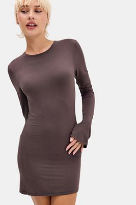 Jaded London Flocked Butterfly Mesh Mini Dress