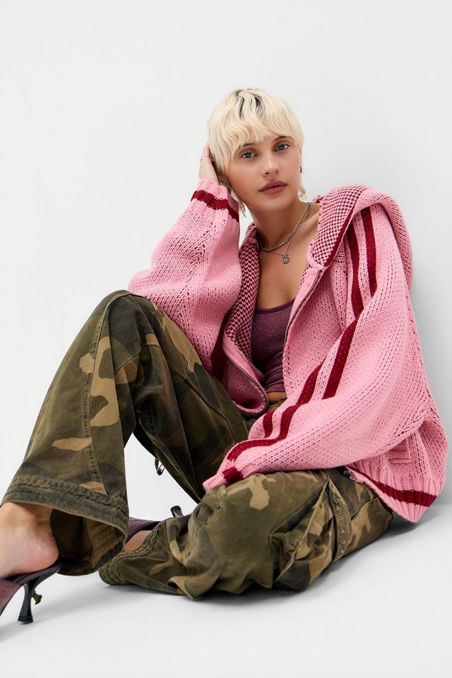 Jaded London Pink Hooded Cardigan #3