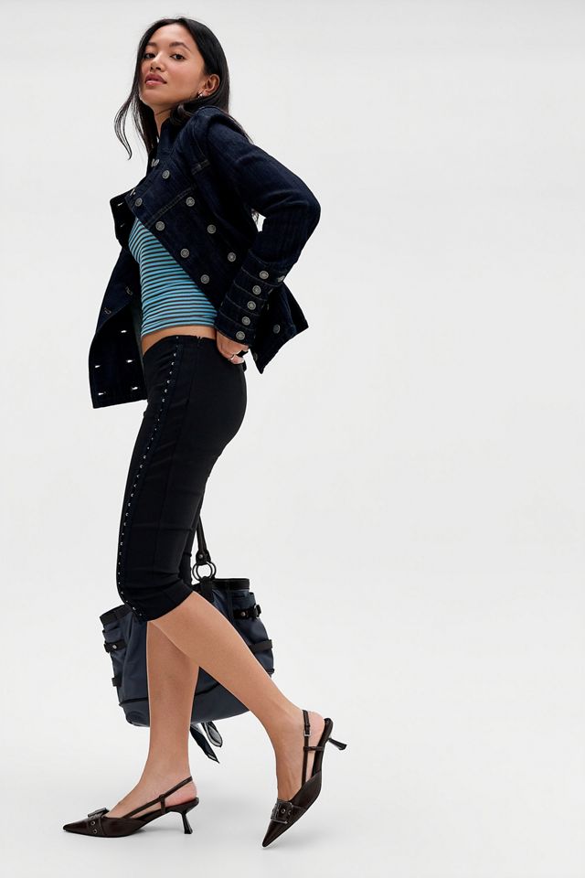 Jaded London Wynona Funnel Neck Denim Jacket #1