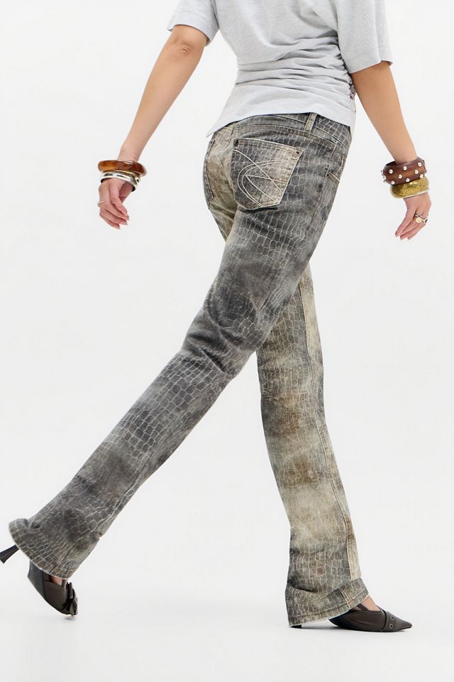Jeans Jaded London Cooper a Zampa Effetto Coccodrillo #2