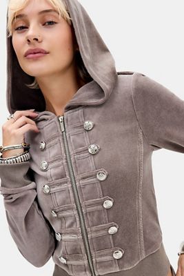 Sweat à capuche utilitaire en velours Cavalier Jaded London