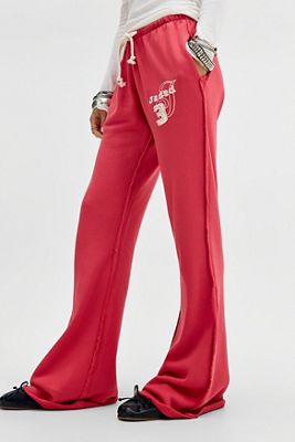 Joggers Cleo Slouchy Bootcut Rosso Brillante Jaded London
