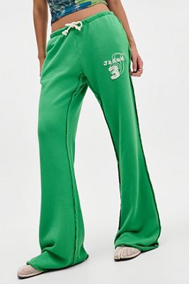 Pantalon de jogging Cleo ample à jambe évasée vert Jaded London