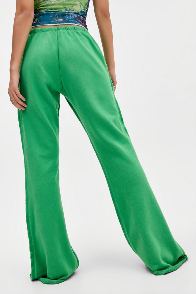 Pantalon de jogging Cleo ample à jambe évasée vert Jaded London #2