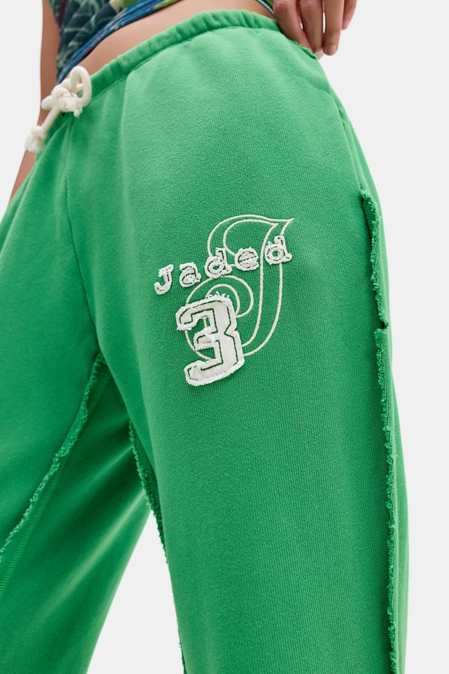 Pantalon de jogging Cleo ample à jambe évasée vert Jaded London #3