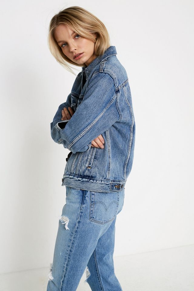 Levi’s Ex-Boyfriend Denim Trucker Jacket  #1