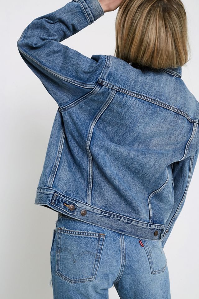 Levi’s Ex-Boyfriend Denim Trucker Jacket  #3