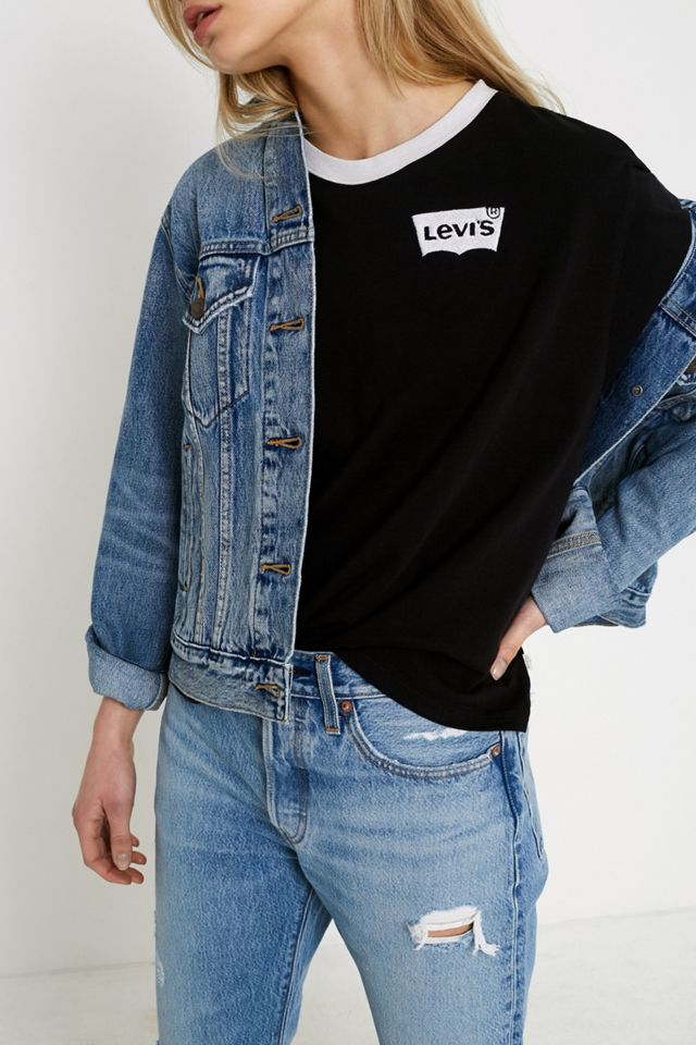 Levi’s Ex-Boyfriend Denim Trucker Jacket  #4