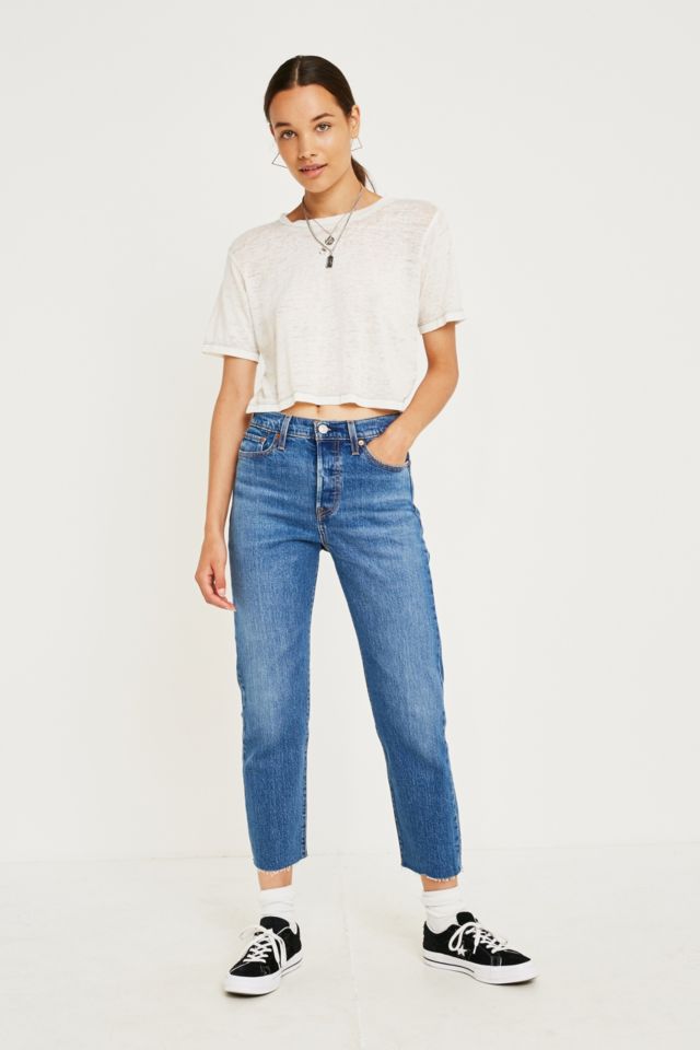 Levi's Wedgie Fit Love Triangle High-Rise Straight Leg Jeans | Urban  Outfitters UK