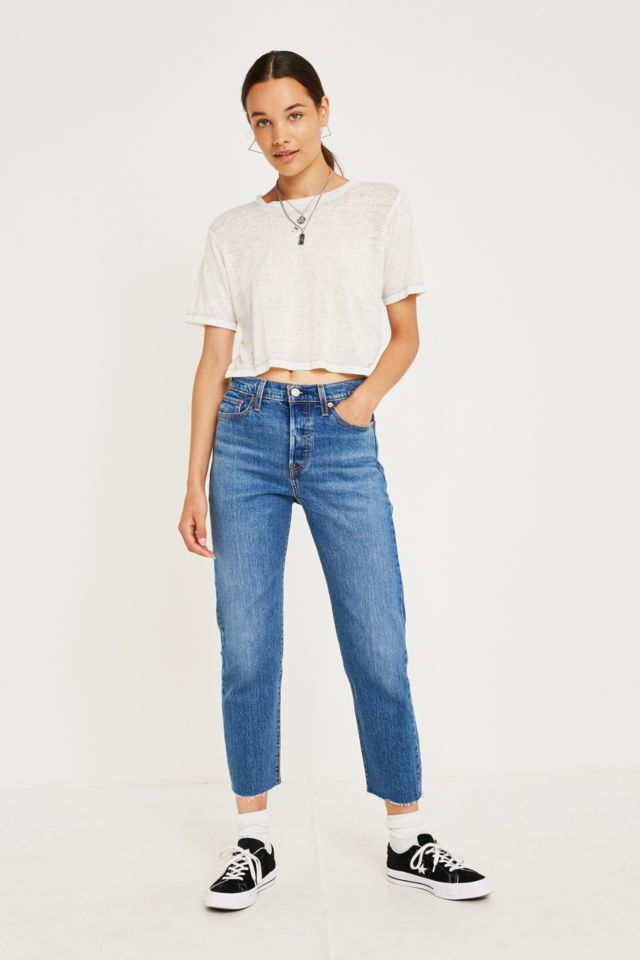 Levi's wedgie straight on sale jeans love triangle