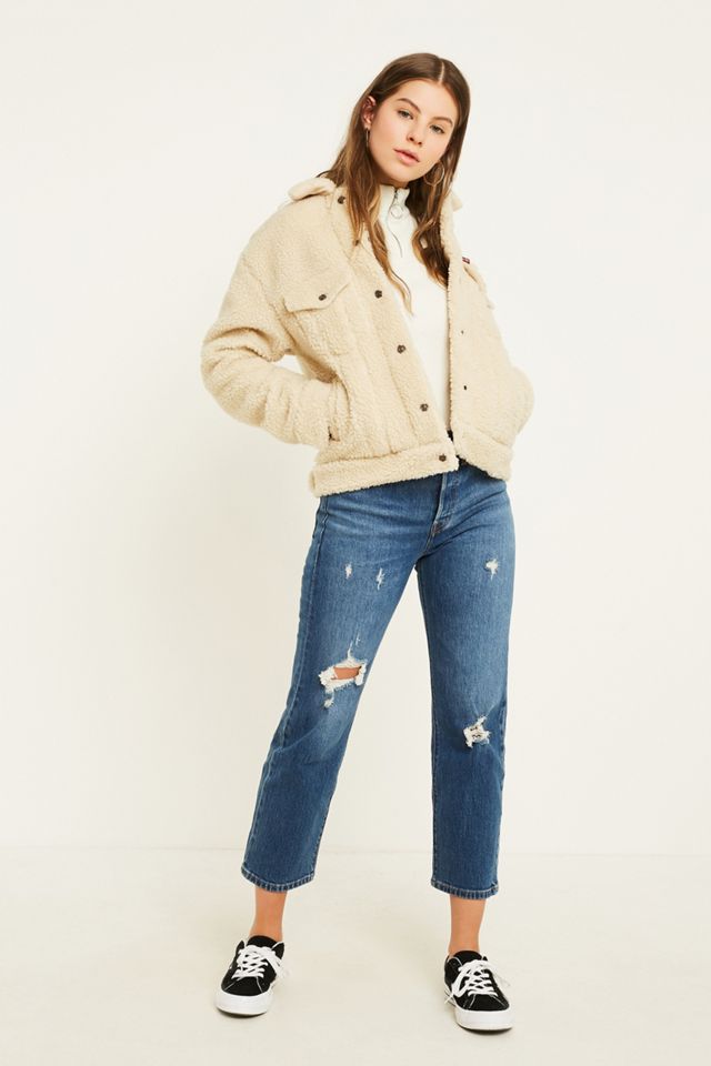 Levi's - Veste camionneur en peau de mouton crème #2